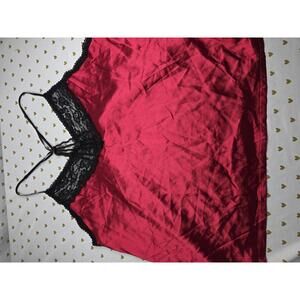 Black Lace & satin Plus Size Short Babydoll Nightie Lingerie Red Black 3XL 4XL